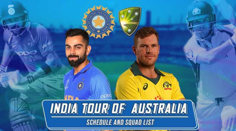India Vs Australia ODI T20I Tests Squad Schedule 2020